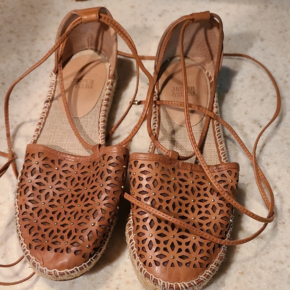 Jasper + Jeera Brown Espadrilles for Women